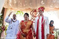 Indian couple during the ceremony Indian couple during the ceremony