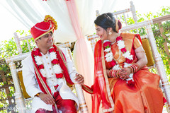 Indian groom staring at Maharani Indian groom staring at Maharani