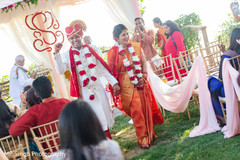 Raja and Maharani as the ceremony ends Raja and Maharani as the ceremony ends