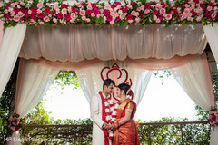 Lovely shot of Indian newlyweds Lovely shot of Indian newlyweds