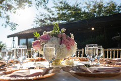 Beautiful floral arrangement for the reception Beautiful floral arrangement for the reception