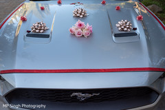 Elegant car used by the newlyweds Elegant car used by the newlyweds