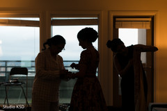 Indian bride getting ready silhouette capture. Indian bride getting ready silhouette capture.