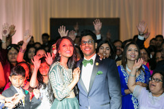 Indian bride and groom amazed at reception party. Indian bride and groom amazed at reception party.