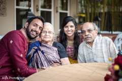 Indian couple with grand parents capture. Indian couple with grand parents capture.