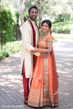 Delightful Indian couple outdoors capture. Delightful Indian couple outdoors capture.