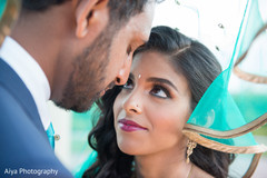Enchanting Indian bride looking at groom. Enchanting Indian bride looking at groom.