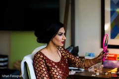 Indian bride's final touch ups Indian bride's final touch ups
