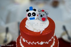 Cake with couple's names Cake with couple's names