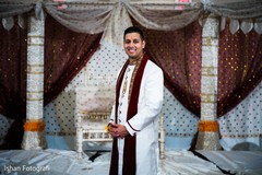 Portrait of Raja posing by the decor Portrait of Raja posing by the decor