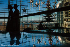 Indian bride and groom silhouette. Indian bride and groom silhouette.