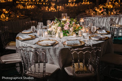 Dreamy indian wedding reception table set up. Dreamy indian wedding reception table set up.
