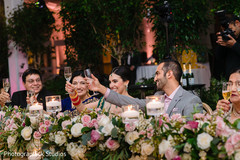 Cheerful Indian couple at reception capture. Cheerful Indian couple at reception capture.