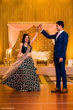 Lovely Indian bride and groom's dance. Lovely Indian bride and groom's dance.