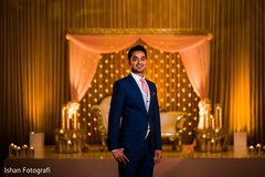 Gorgeous indian groom in reception outfit. Gorgeous indian groom in reception outfit.