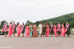 Lovely picture of Indian newlyweds and groomsmen Lovely picture of Indian newlyweds and groomsmen