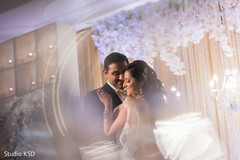 Romantic moment between the newlyweds Romantic moment between the newlyweds