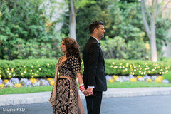 Glamorous Indian bride and groom portrait. Glamorous Indian bride and groom portrait.