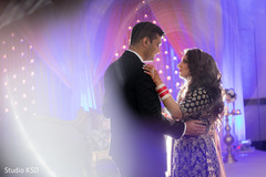 Lovely Indian couple enjoying their first dance capture. Lovely Indian couple enjoying their first dance capture.