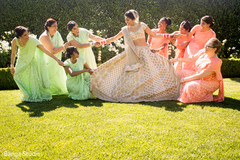 Fun picture of bride and bridesmaids Fun picture of bride and bridesmaids