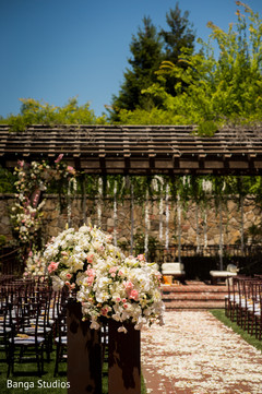 Indian wedding ceremony aisle flowers decoration. Indian wedding ceremony aisle flowers decoration.