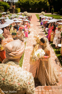 Indian bride during Kanya Aagman. Indian bride during Kanya Aagman.