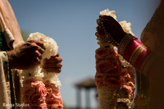 Closeup capture of Indian wedding ceremony garlands. Closeup capture of Indian wedding ceremony garlands.