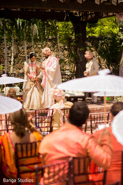 Indian bride and groom at wedding ceremony capture. Indian bride and groom at wedding ceremony capture.
