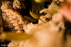 Indian wedding reception stage ivory candles decoration. Indian wedding reception stage ivory candles decoration.