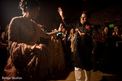 Indian bride and father at reception party celebration. Indian bride and father at reception party celebration.