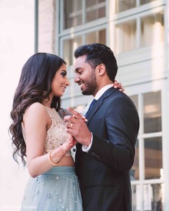Romantic capture of Indian bride and groom. Romantic capture of Indian bride and groom.