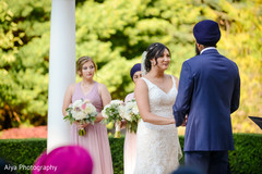 Indian bride saying I do capture. Indian bride saying I do capture.