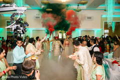Indian couple making their grand entrance Indian couple making their grand entrance