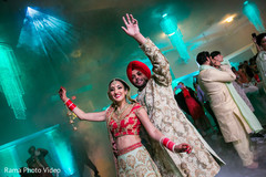 Indian couple celebrating Indian couple celebrating
