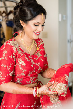 Indian bride before the ceremony Indian bride before the ceremony