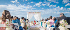 Overview of the Indian wedding mandap Overview of the Indian wedding mandap