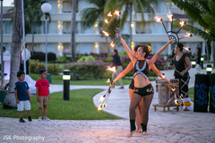 Marvelous sangeet fire dancers.