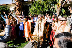 Indian guests having a blast during baraat Indian guests having a blast during baraat
