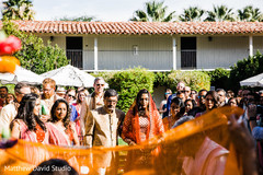 Indian bride making her entrance Indian bride making her entrance