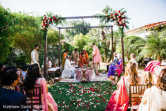 Overview of the Indian wedding stage Overview of the Indian wedding stage