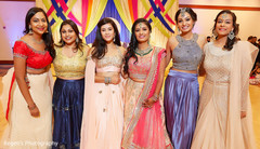 Beautiful maharani with bridesmaids Beautiful maharani with bridesmaids