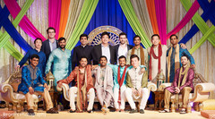 Indian groom posing with all the gentleman Indian groom posing with all the gentleman