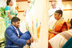 Indian couple at Sikh ceremony ritual. Indian couple at Sikh ceremony ritual.