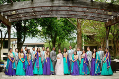 Marvelous Indian lovebirds portrait with bridesmaids and groomsmen. Marvelous Indian lovebirds portrait with bridesmaids and groomsmen.