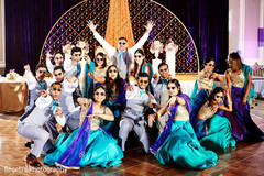 Indian bridesmaids and groomsmen wedding dance performance. Indian bridesmaids and groomsmen wedding dance performance.