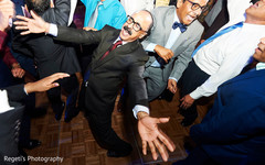 Upbeat Indian wedding reception scene. Upbeat Indian wedding reception scene.