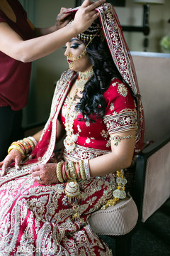 Incredible Indian bride getting ready capture. Incredible Indian bride getting ready capture.