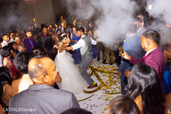Indian bride at the wedding reception dance. Indian bride at the wedding reception dance.