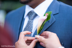 Elegant Indian groom's boutonniere. Elegant Indian groom's boutonniere.
