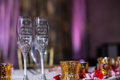 Personalized Indian couple's champagne flute. Personalized Indian couple's champagne flute.